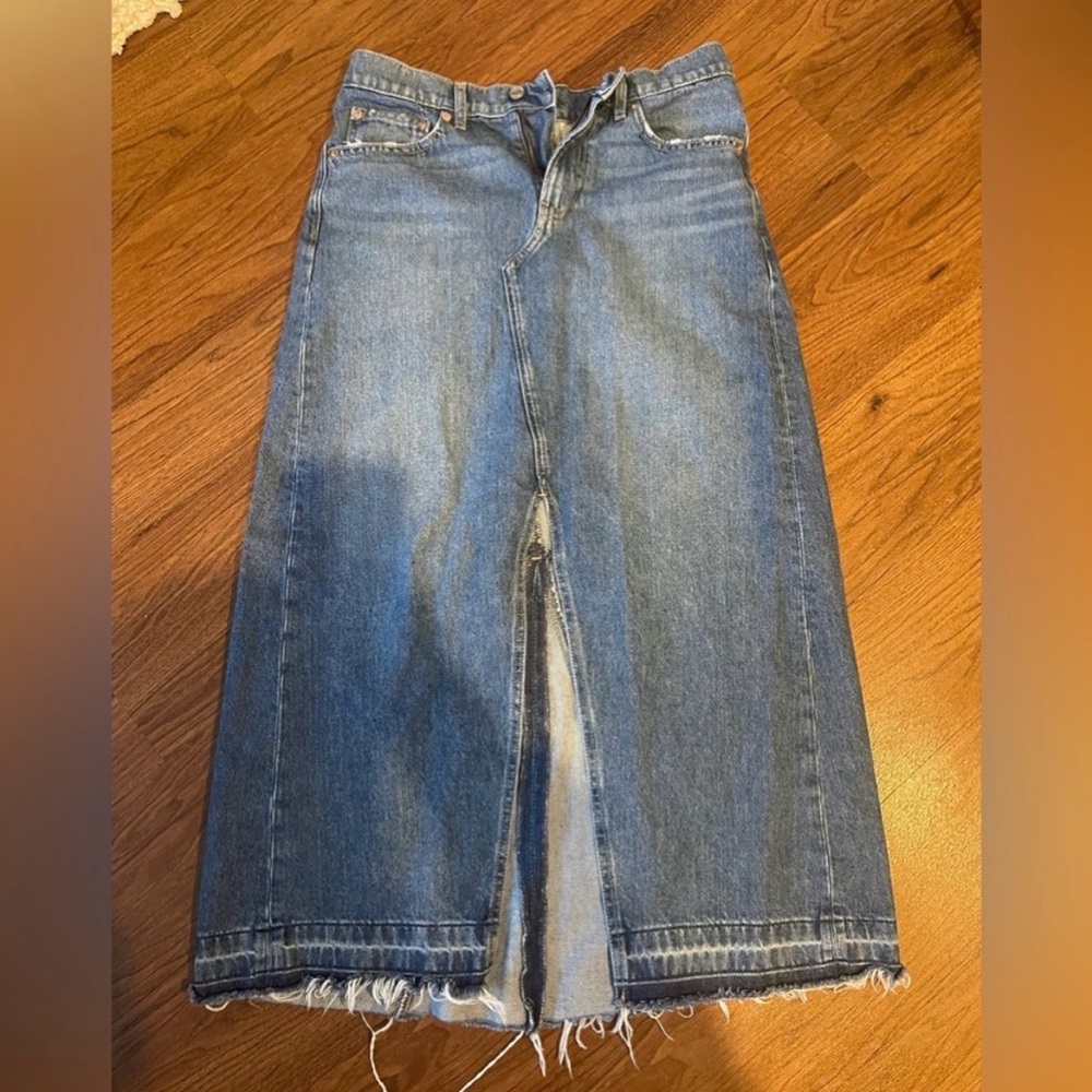GAP Women's Blue Denim Maxi Skirt